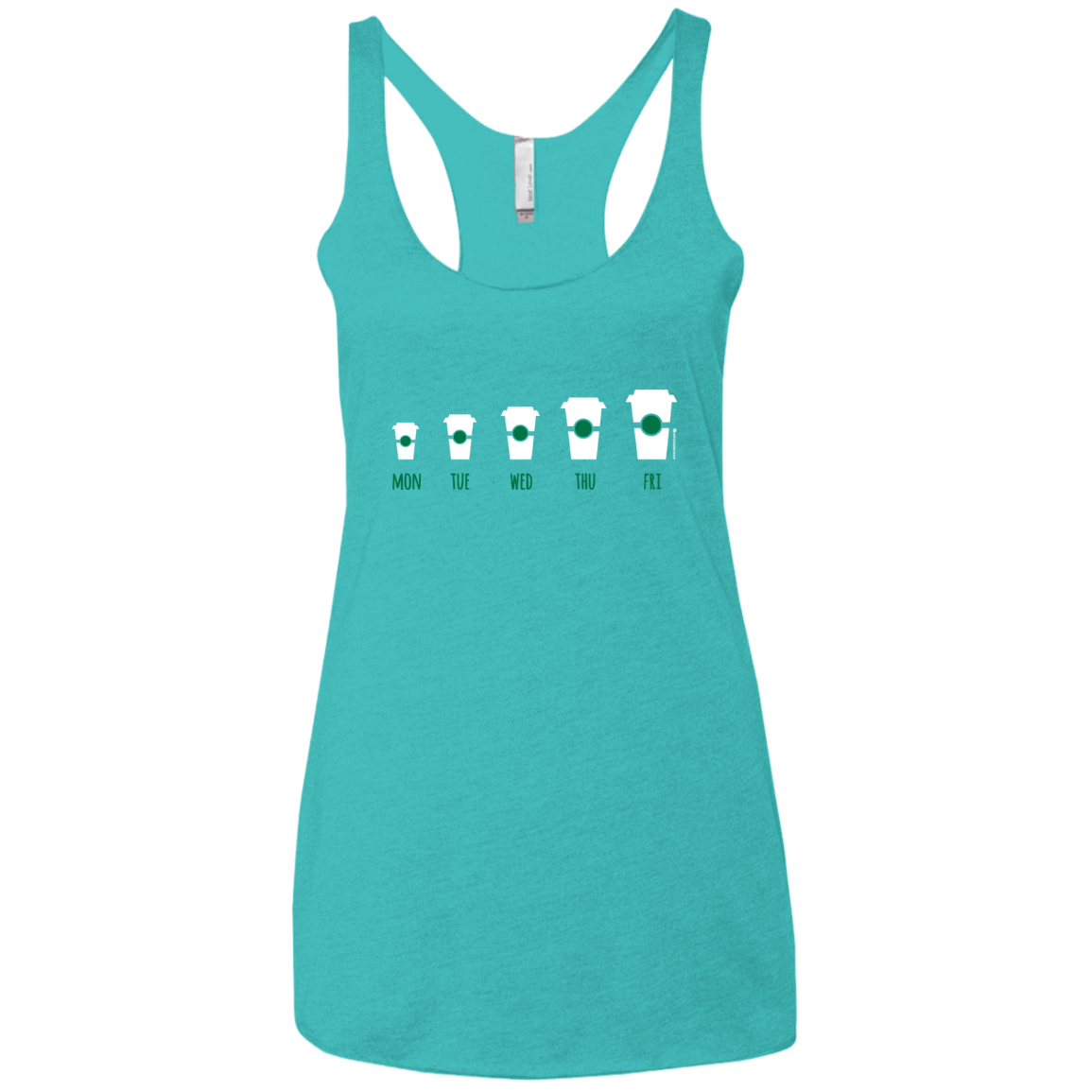 T-Shirts Tahiti Blue / X-Small Coffee Week Women's Triblend Racerback Tank