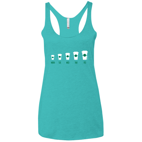 T-Shirts Tahiti Blue / X-Small Coffee Week Women's Triblend Racerback Tank