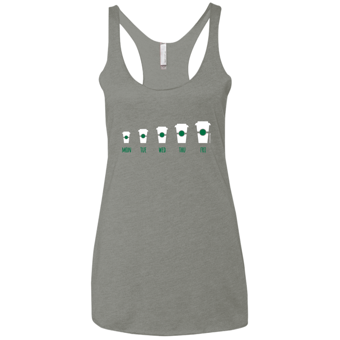 T-Shirts Venetian Grey / X-Small Coffee Week Women's Triblend Racerback Tank