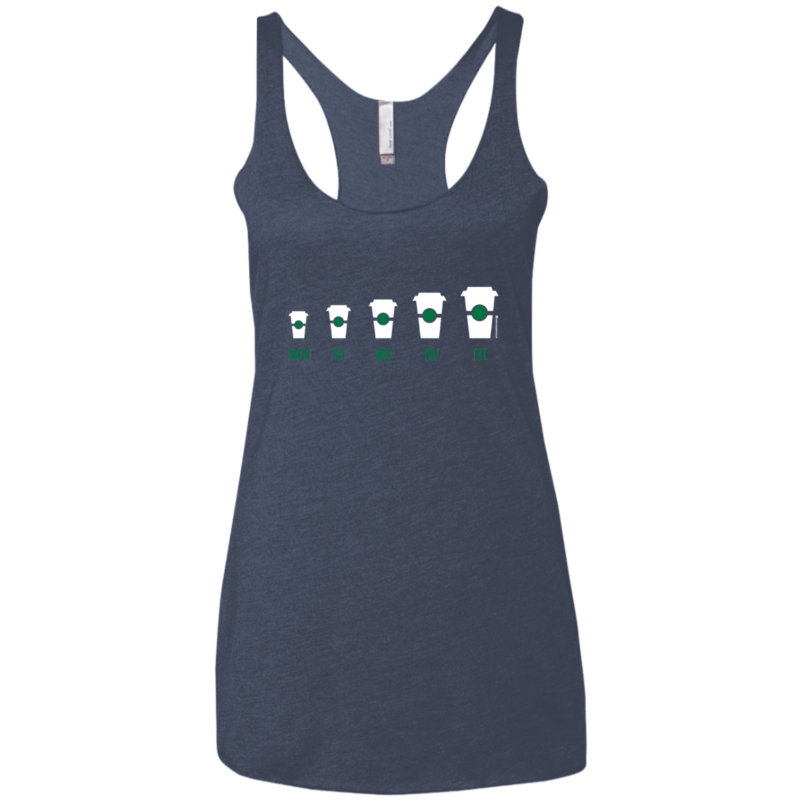 T-Shirts Vintage Navy / X-Small Coffee Week Women's Triblend Racerback Tank