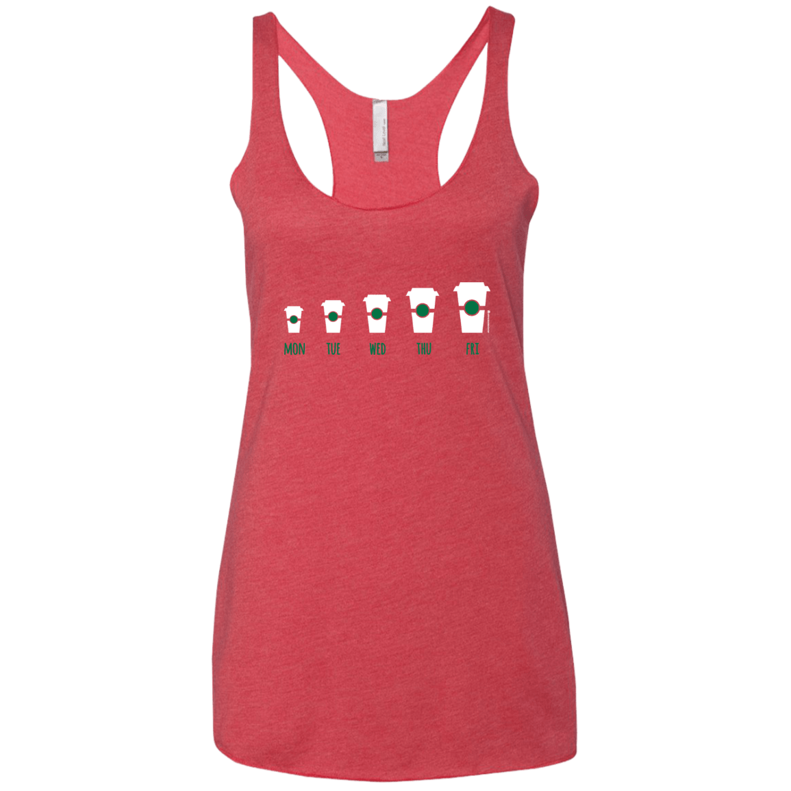 T-Shirts Vintage Red / X-Small Coffee Week Women's Triblend Racerback Tank
