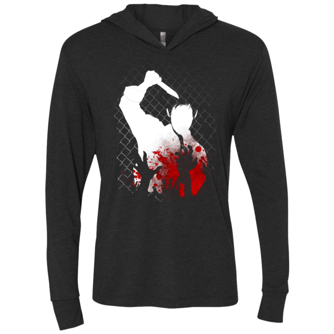 T-Shirts Vintage Black / X-Small Cold Blooded Triblend Long Sleeve Hoodie Tee