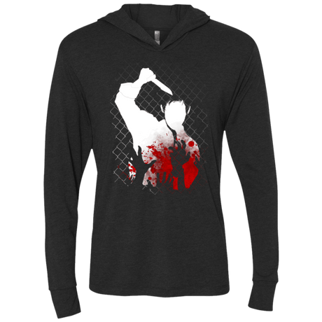 T-Shirts Vintage Black / X-Small Cold Blooded Triblend Long Sleeve Hoodie Tee