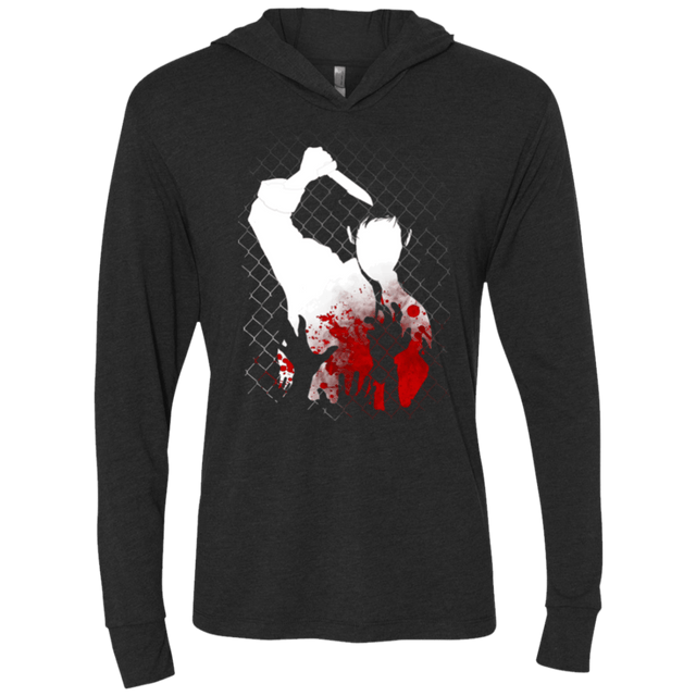 T-Shirts Vintage Black / X-Small Cold Blooded Triblend Long Sleeve Hoodie Tee