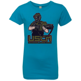 T-Shirts Turquoise / YXS Colonial Facehugger Girls Premium T-Shirt