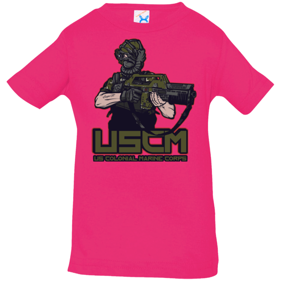 T-Shirts Hot Pink / 6 Months Colonial Facehugger Infant PremiumT-Shirt
