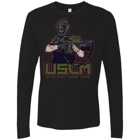 T-Shirts Black / Small Colonial Facehugger Men's Premium Long Sleeve