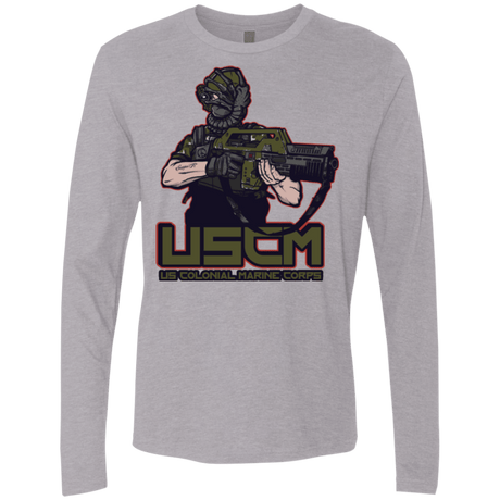 T-Shirts Heather Grey / Small Colonial Facehugger Men's Premium Long Sleeve