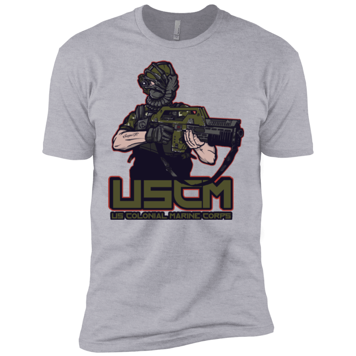 T-Shirts Heather Grey / X-Small Colonial Facehugger Men's Premium T-Shirt