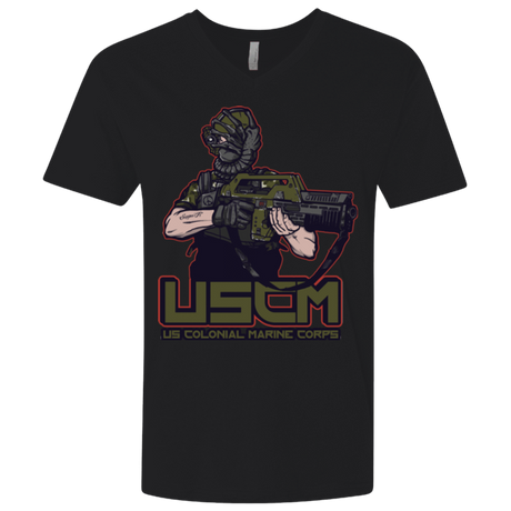 T-Shirts Black / X-Small Colonial Facehugger Men's Premium V-Neck
