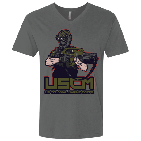 T-Shirts Heavy Metal / X-Small Colonial Facehugger Men's Premium V-Neck
