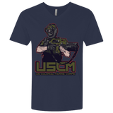 T-Shirts Midnight Navy / X-Small Colonial Facehugger Men's Premium V-Neck