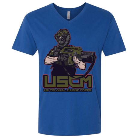 T-Shirts Royal / X-Small Colonial Facehugger Men's Premium V-Neck