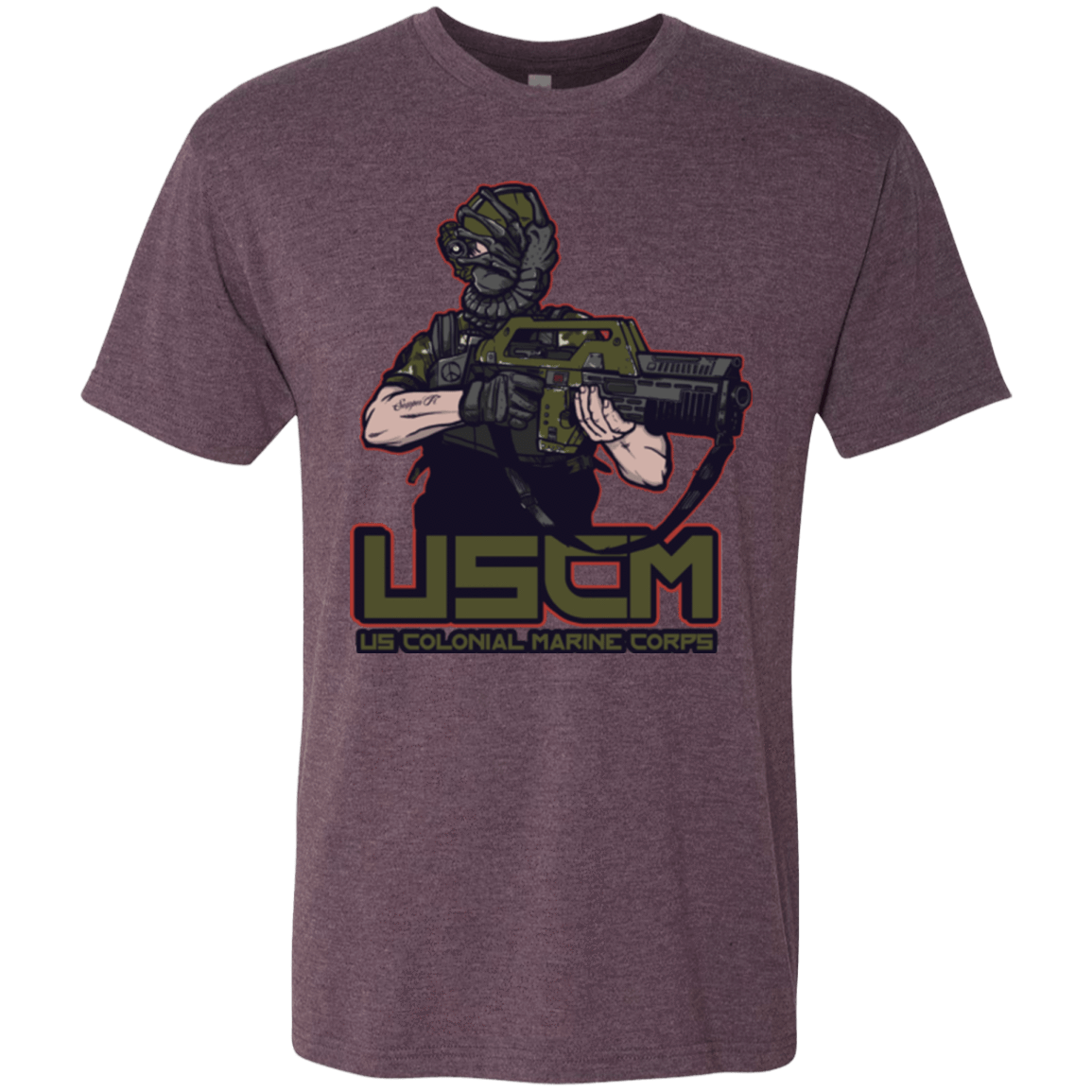 T-Shirts Vintage Purple / Small Colonial Facehugger Men's Triblend T-Shirt