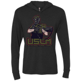 T-Shirts Vintage Black / X-Small Colonial Facehugger Triblend Long Sleeve Hoodie Tee