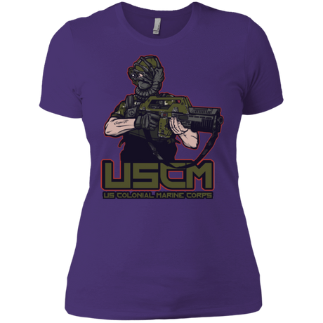 T-Shirts Purple Rush/ / X-Small Colonial Facehugger Women's Premium T-Shirt