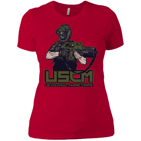 T-Shirts Red / X-Small Colonial Facehugger Women's Premium T-Shirt