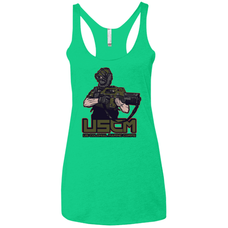 T-Shirts Envy / X-Small Colonial Facehugger Women's Triblend Racerback Tank