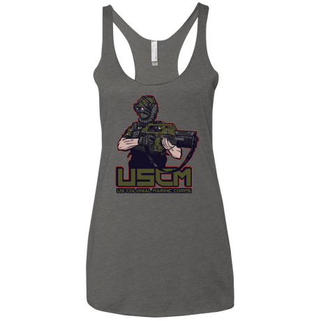T-Shirts Premium Heather / X-Small Colonial Facehugger Women's Triblend Racerback Tank