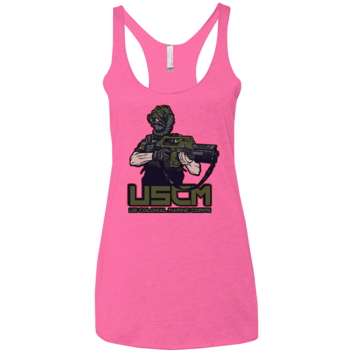 T-Shirts Vintage Pink / X-Small Colonial Facehugger Women's Triblend Racerback Tank