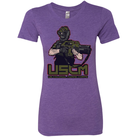 T-Shirts Purple Rush / Small Colonial Facehugger Women's Triblend T-Shirt