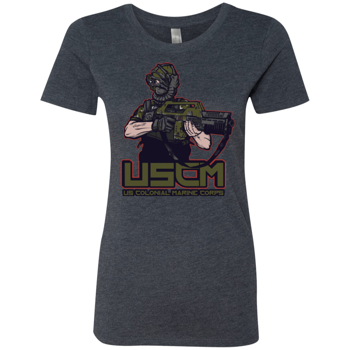 T-Shirts Vintage Navy / Small Colonial Facehugger Women's Triblend T-Shirt