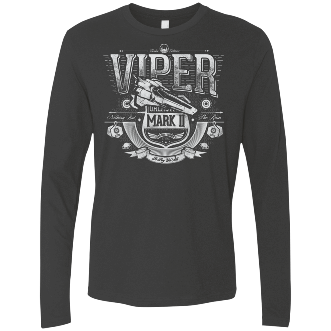 T-Shirts Heavy Metal / Small Colonial Fighter Men's Premium Long Sleeve