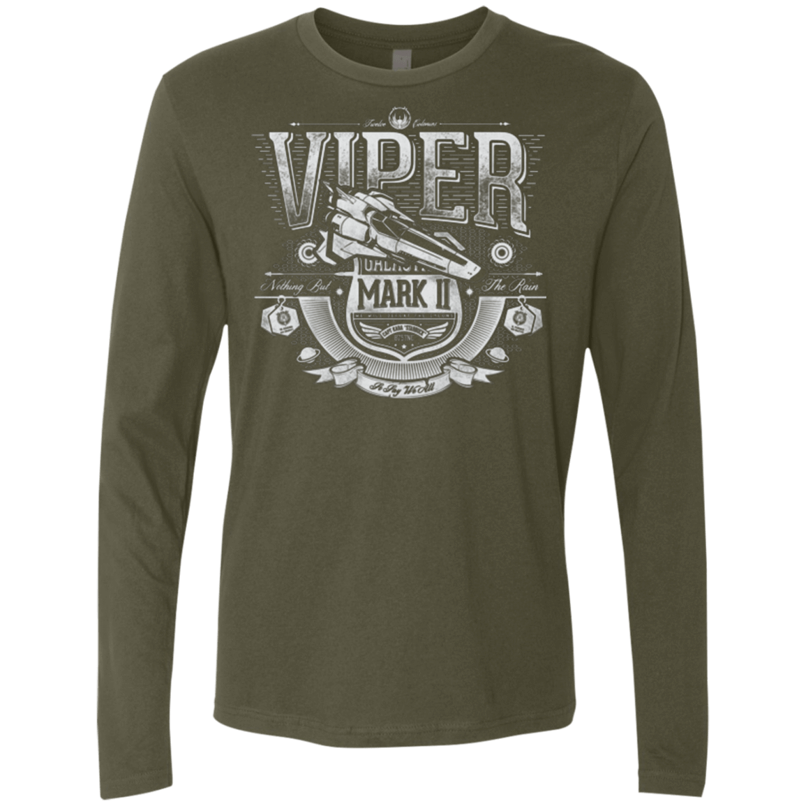 T-Shirts Military Green / Small Colonial Fighter Men's Premium Long Sleeve
