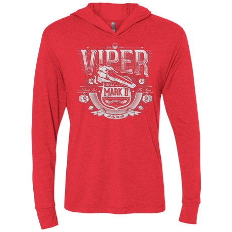 T-Shirts Vintage Red / X-Small Colonial Fighter Triblend Long Sleeve Hoodie Tee