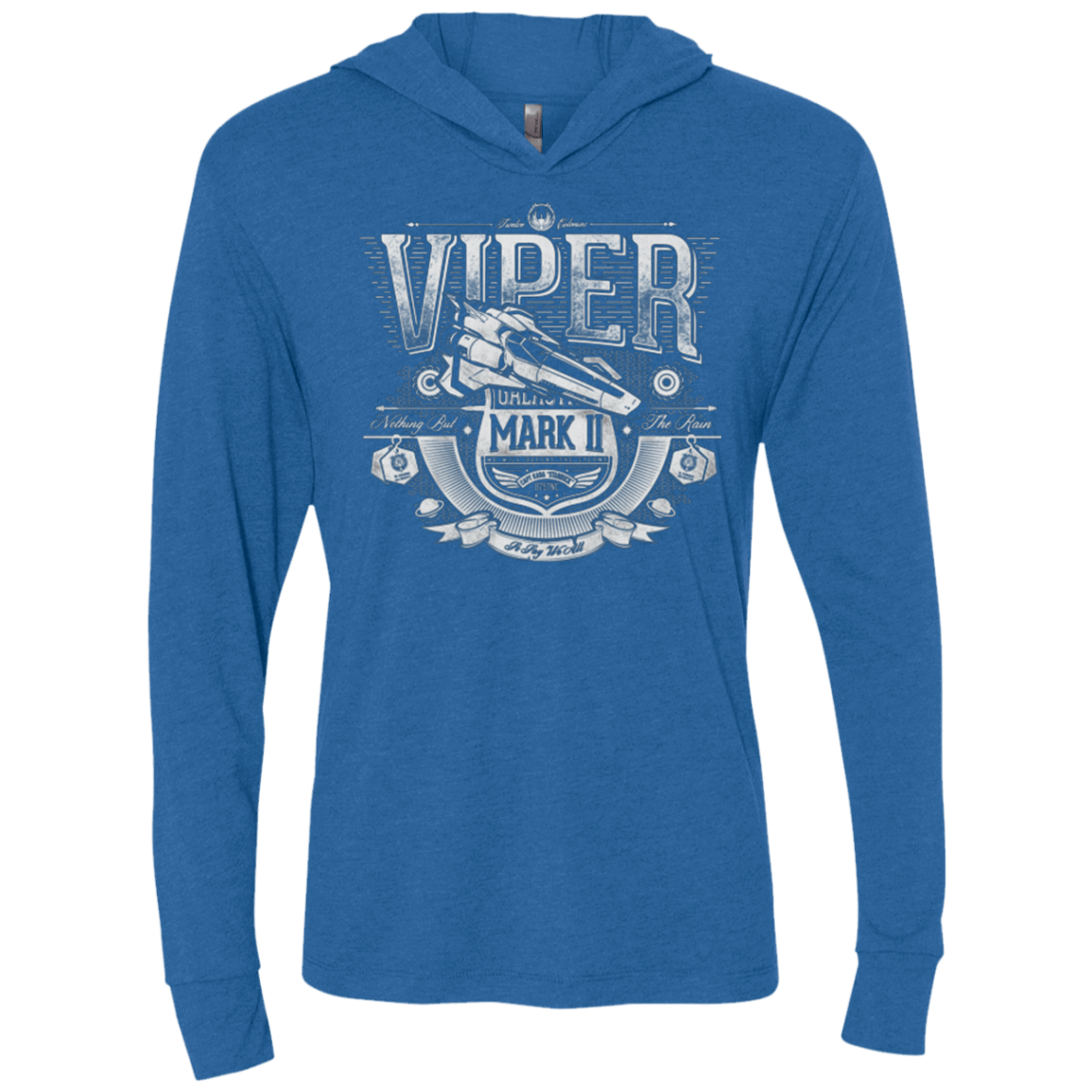 T-Shirts Vintage Royal / X-Small Colonial Fighter Triblend Long Sleeve Hoodie Tee