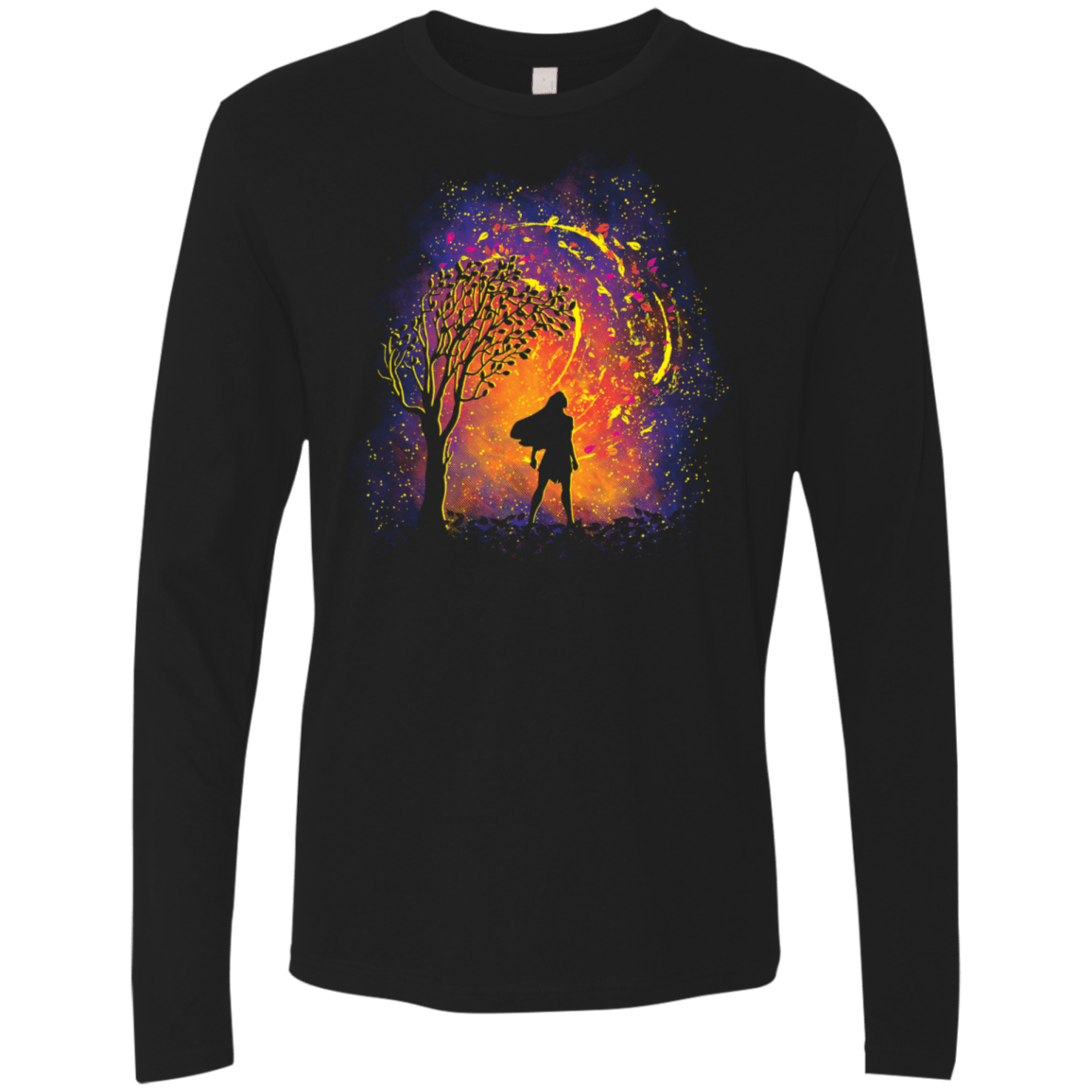 T-Shirts Black / S Colors Of The Wind Men's Premium Long Sleeve