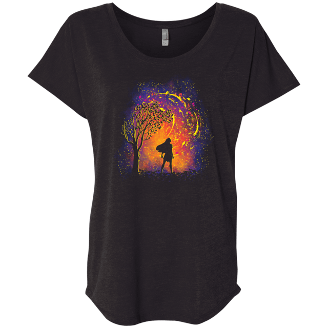 T-Shirts Vintage Black / X-Small Colors Of The Wind Triblend Dolman Sleeve