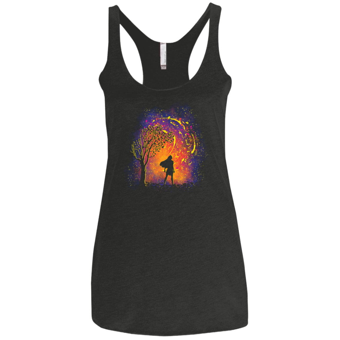 T-Shirts Vintage Black / X-Small Colors Of The Wind Women's Triblend Racerback Tank
