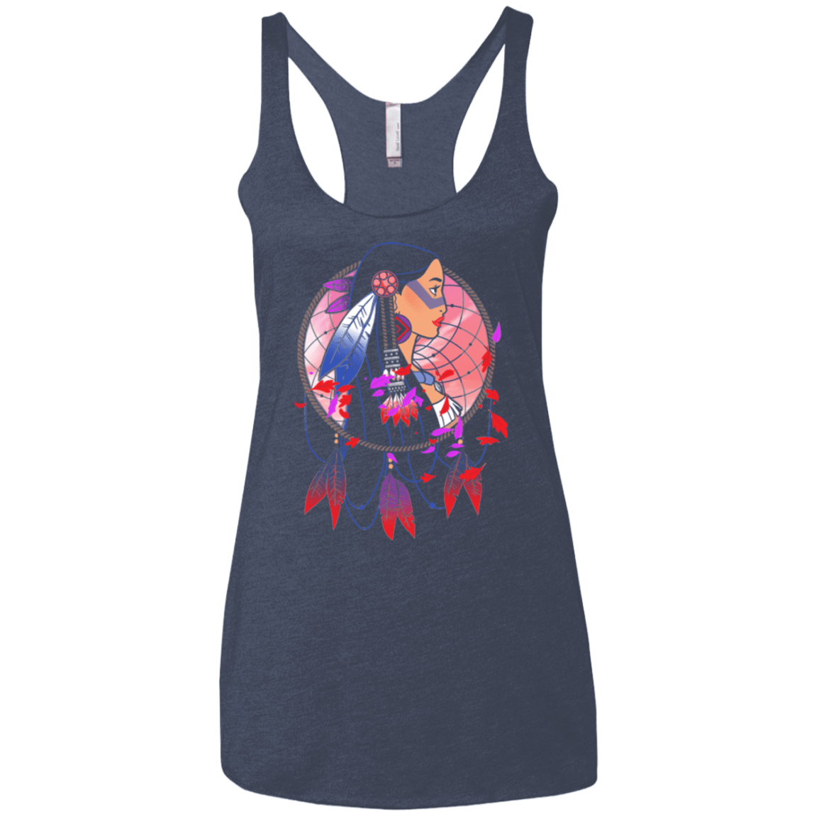 T-Shirts Vintage Navy / X-Small Colors of the Wind Women's Triblend Racerback Tank