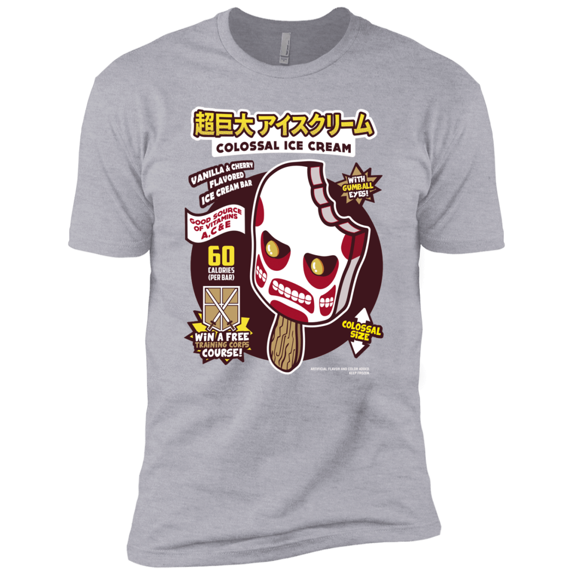T-Shirts Heather Grey / YXS Colossal Ice Cream Boys Premium T-Shirt