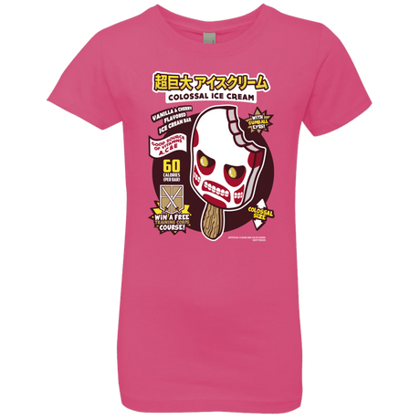T-Shirts Hot Pink / YXS Colossal Ice Cream Girls Premium T-Shirt