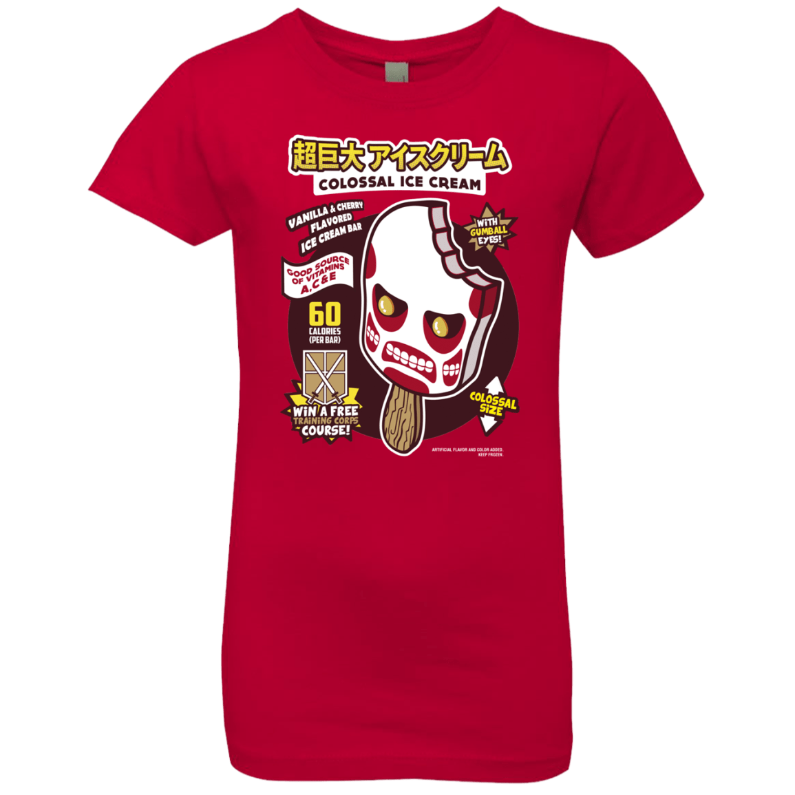 T-Shirts Red / YXS Colossal Ice Cream Girls Premium T-Shirt