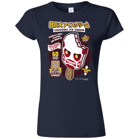 T-Shirts Navy / S Colossal Ice Cream Junior Slimmer-Fit T-Shirt