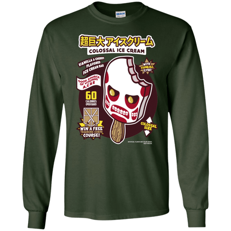 T-Shirts Forest Green / S Colossal Ice Cream Men's Long Sleeve T-Shirt