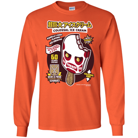 T-Shirts Orange / S Colossal Ice Cream Men's Long Sleeve T-Shirt