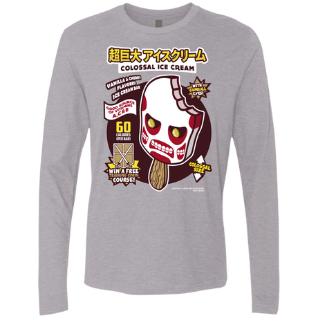 T-Shirts Heather Grey / S Colossal Ice Cream Men's Premium Long Sleeve