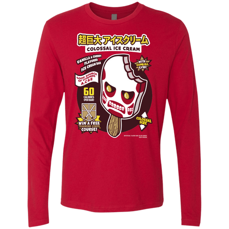 T-Shirts Red / S Colossal Ice Cream Men's Premium Long Sleeve