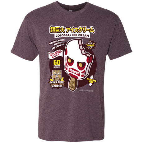T-Shirts Vintage Purple / S Colossal Ice Cream Men's Triblend T-Shirt