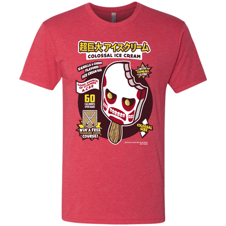 T-Shirts Vintage Red / S Colossal Ice Cream Men's Triblend T-Shirt
