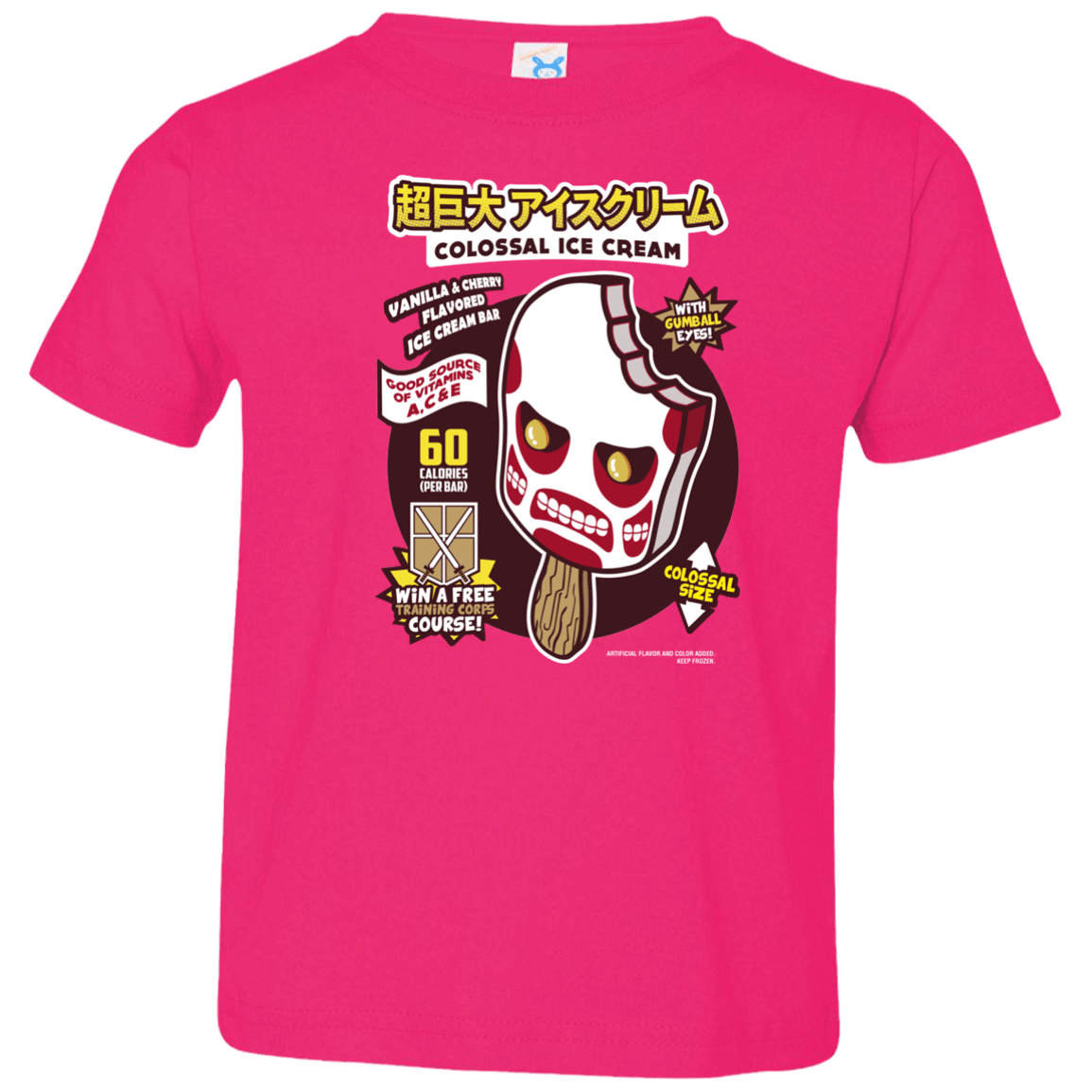 T-Shirts Hot Pink / 2T Colossal Ice Cream Toddler Premium T-Shirt