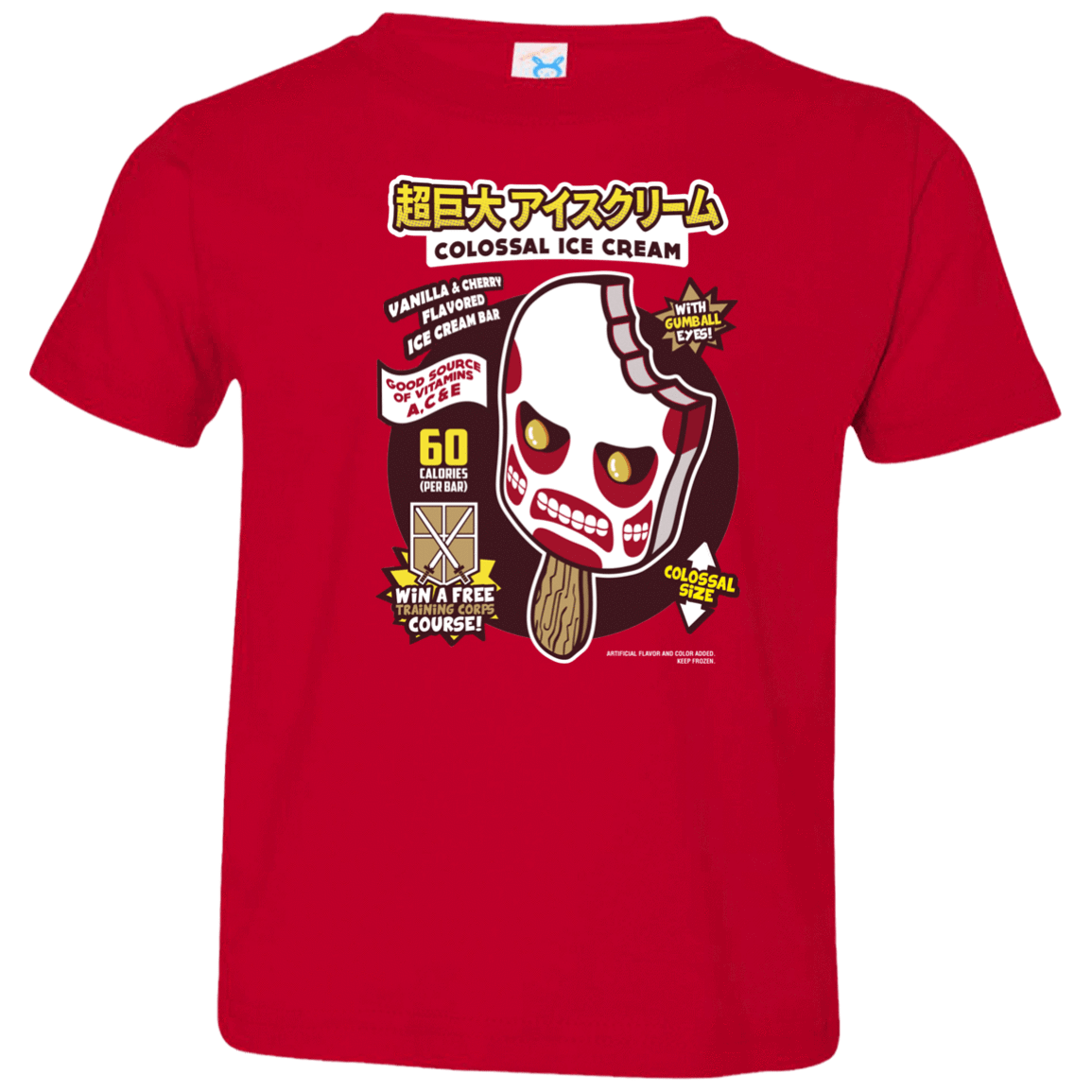 T-Shirts Red / 2T Colossal Ice Cream Toddler Premium T-Shirt