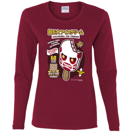 T-Shirts Cardinal / S Colossal Ice Cream Women's Long Sleeve T-Shirt