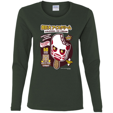 T-Shirts Forest / S Colossal Ice Cream Women's Long Sleeve T-Shirt