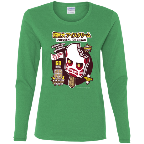 T-Shirts Irish Green / S Colossal Ice Cream Women's Long Sleeve T-Shirt