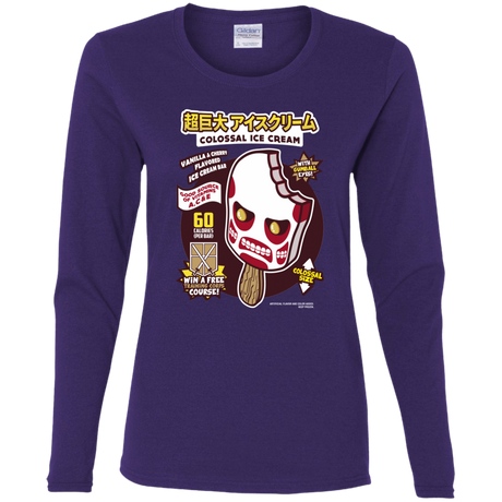 T-Shirts Purple / S Colossal Ice Cream Women's Long Sleeve T-Shirt